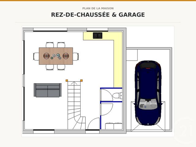 maison à vendre - 4 pièces - 90.0 m2 - MOYE - 74 - RHONE-ALPES - Century 21 Alp-Immo-Confiance